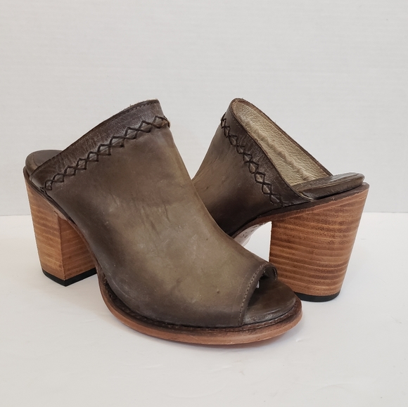 Freebird by Steven Shoes - Freebird by Steven Bambi Mules Taupe Leather 8